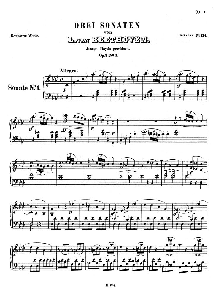 Sonata No. 1 - Piano